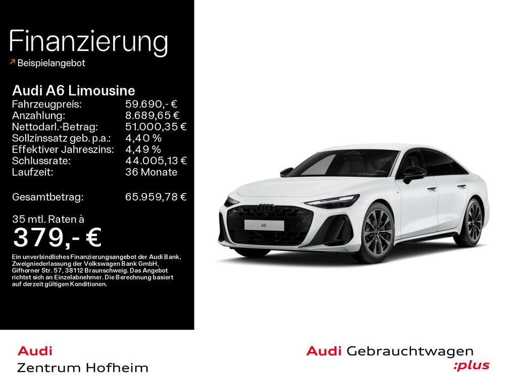 Audi A6 Limousine 55 TFSI qu 2x S line S troBOHUD 2026