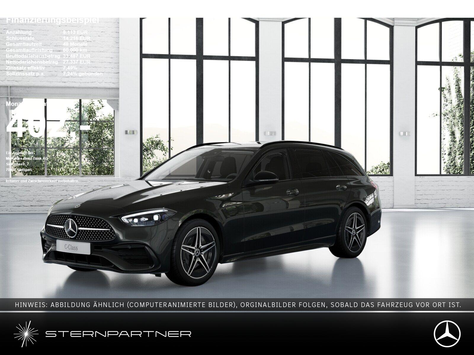 Mercedes-Benz C 180 T AMG+Night+AHK+Burmester+Digital Light+++