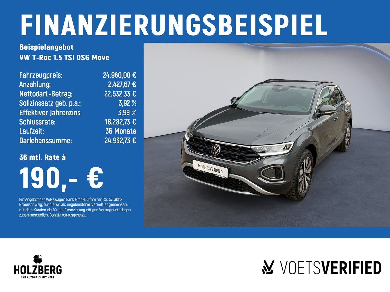 Volkswagen T-Roc 1.5 TSI DSG Move AHK+NAVI+ACC