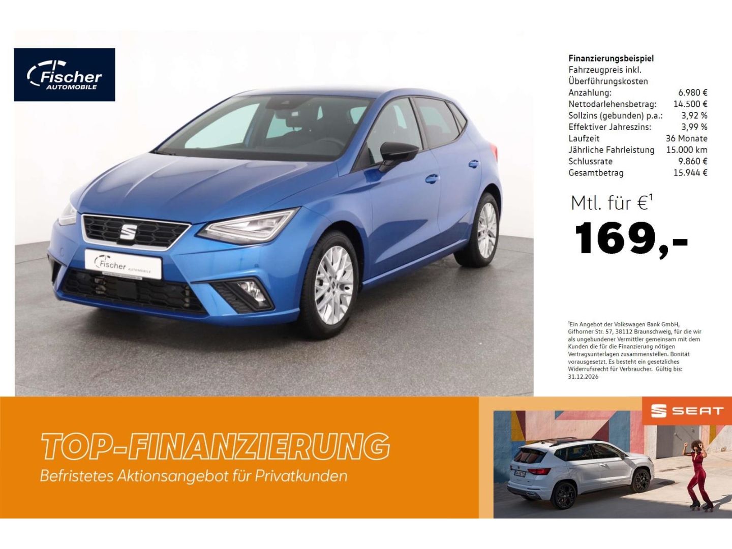 Seat Ibiza 1.0 TSI DSG FR NAV/Voll-LED/RFK/KESSY/SH
