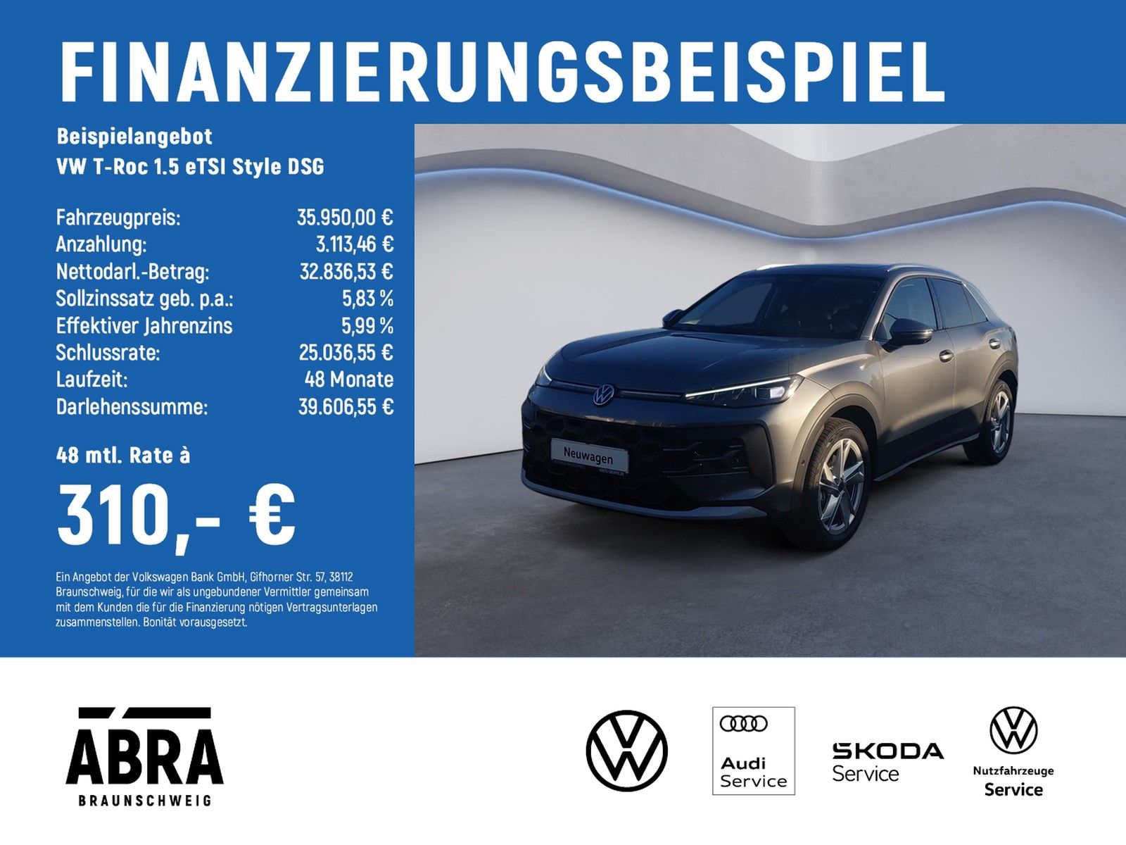 Volkswagen T-Roc 1.5 eTSI Style DSG TAGESZULASSUNG