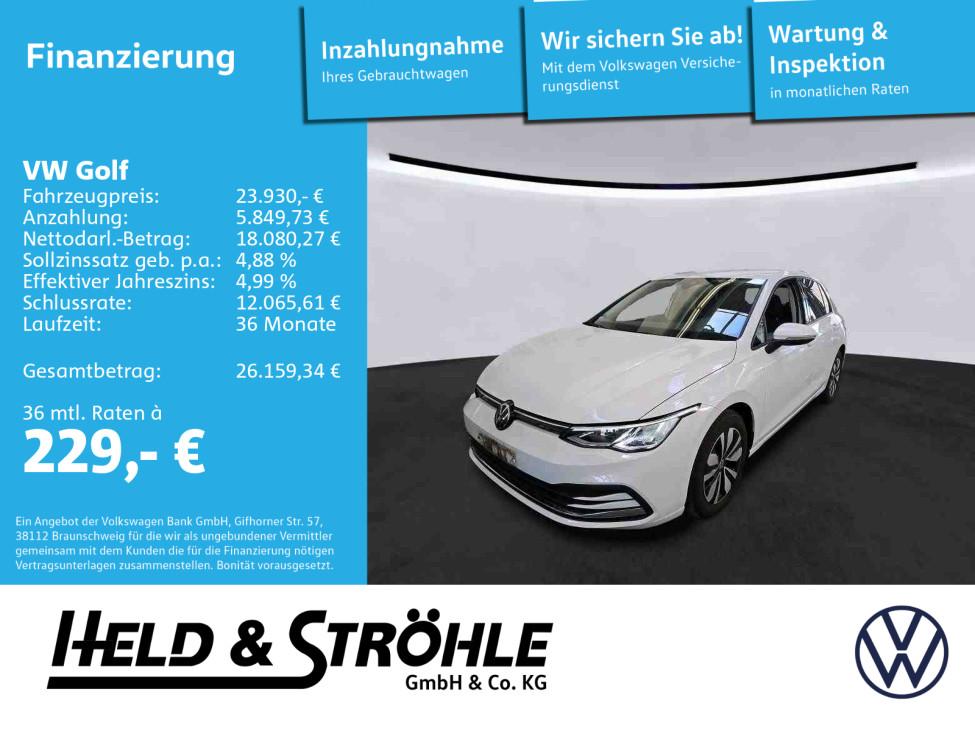 Volkswagen Golf 8 Move 1.0 TSI LED PDC SHZ APP NAV-VORB.