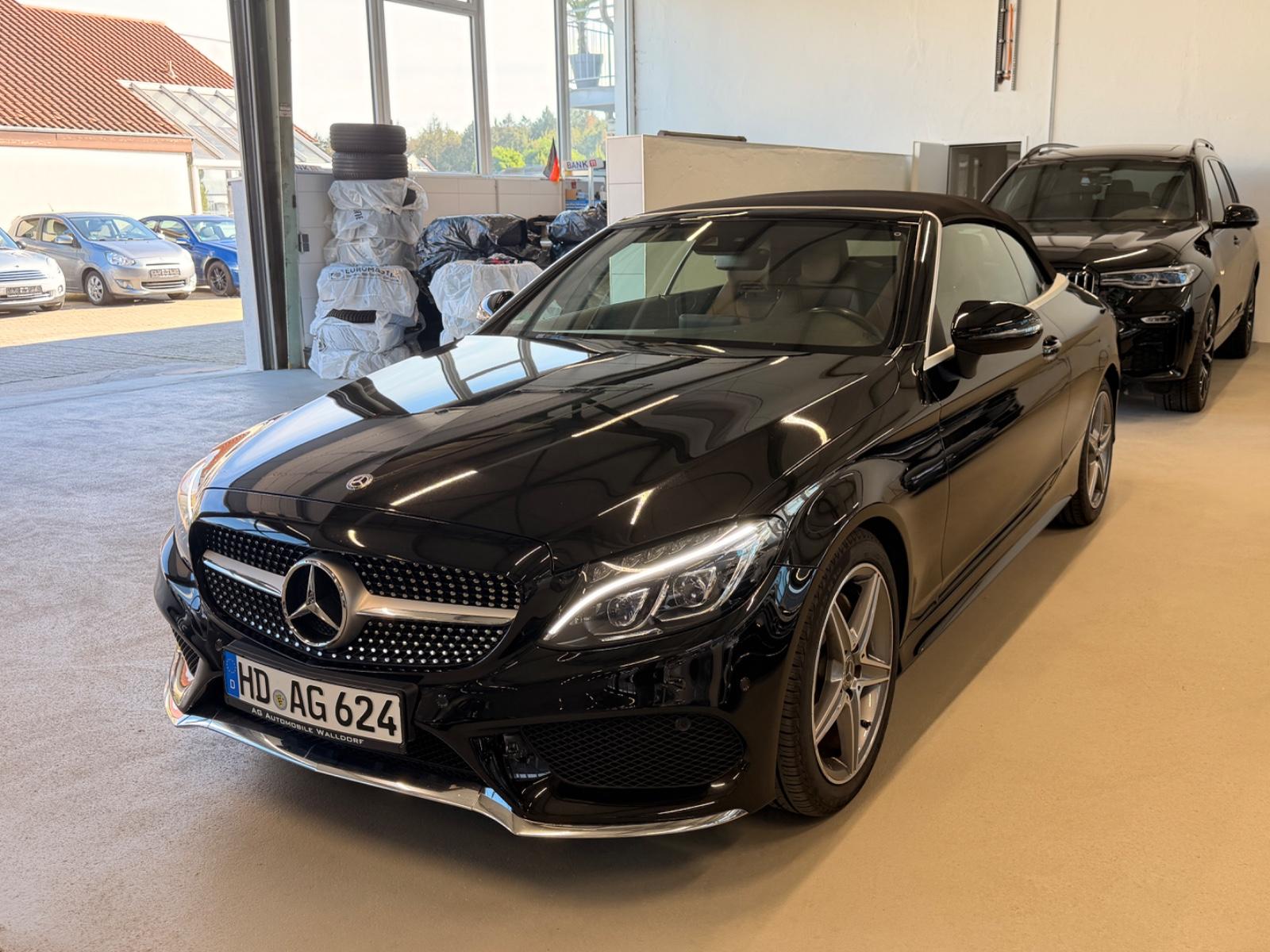 Mercedes-Benz C 180 Cabrio 9G- AMG-LED-Airscarf-Navi-PDC-SHZ