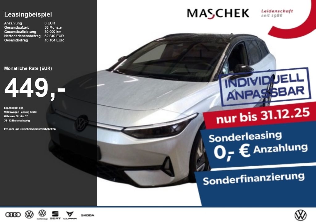 ID.7 Tourer GTX Sonderleasing! AHK Wärmep Anschl