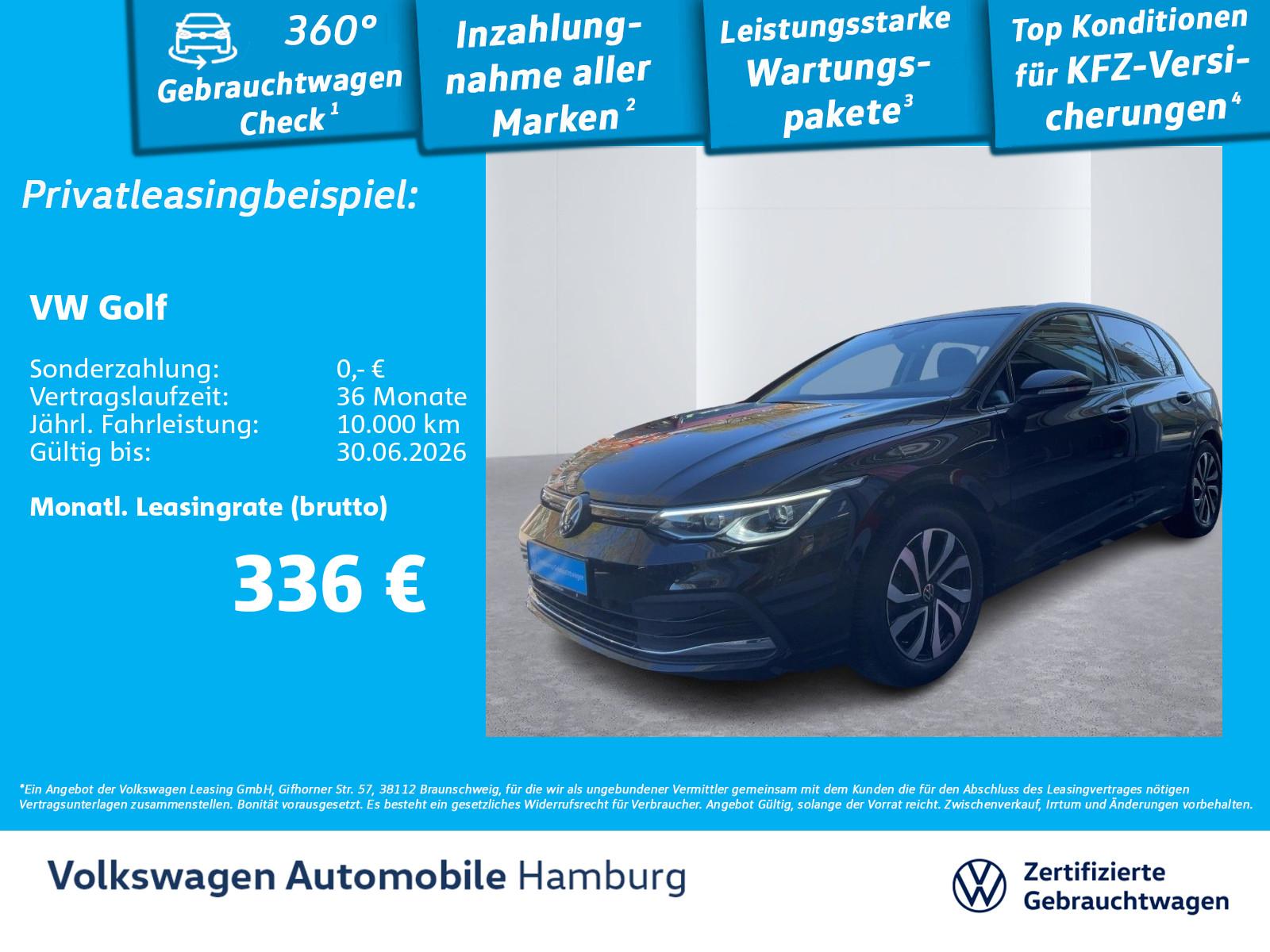Volkswagen Golf VIII 1.5 TSI AHK LED-Licht Navi CarPlay PDC
