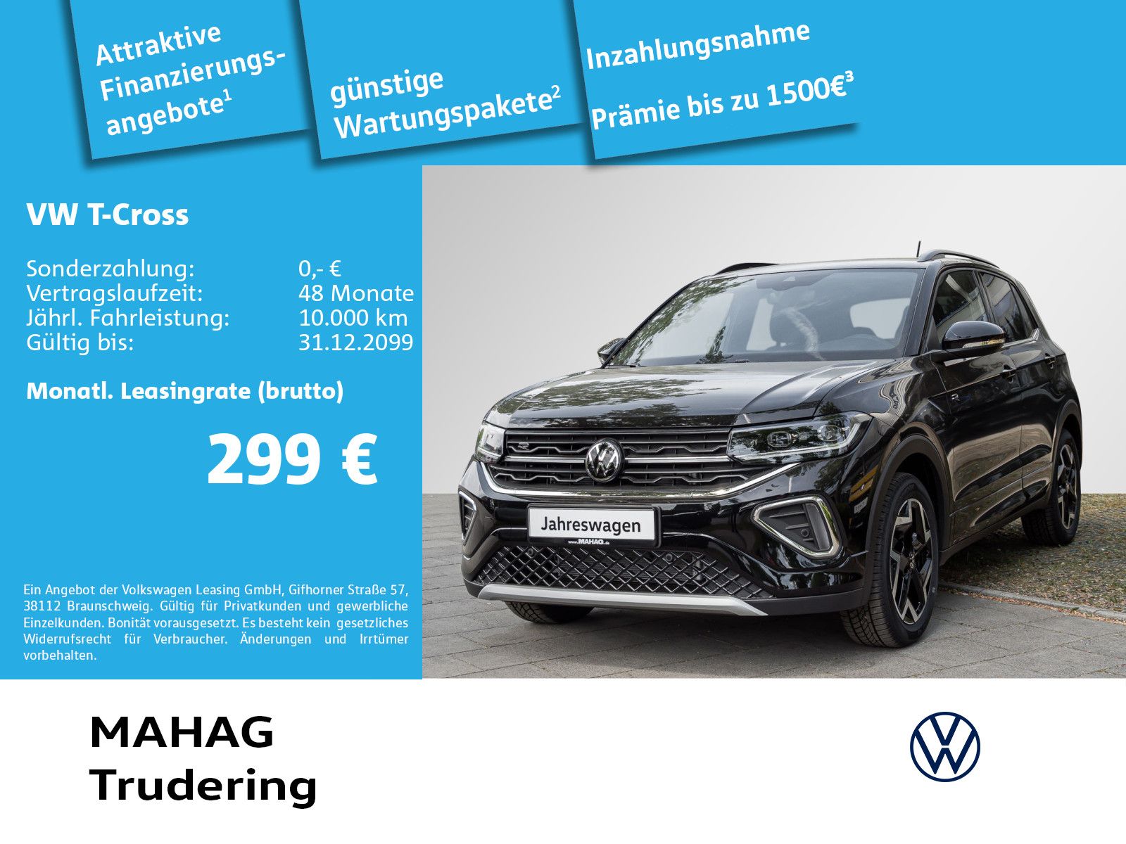 Volkswagen T-Cross 1.0 TSI R-LINE IQ.LIGHT APP ACC 17" DSG