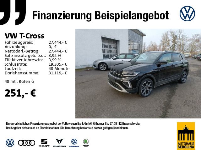 Volkswagen T-Cross 1.0 TSI Style DSG *AHK*R-CAM*NAVI*