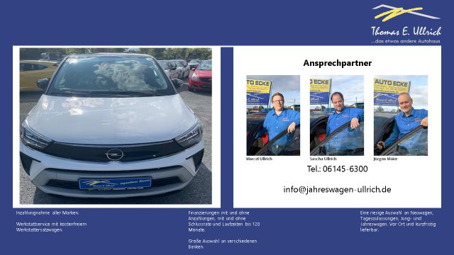 Opel Crossland 1.2 Turbo AT Elegance  // Navi, RFK, P