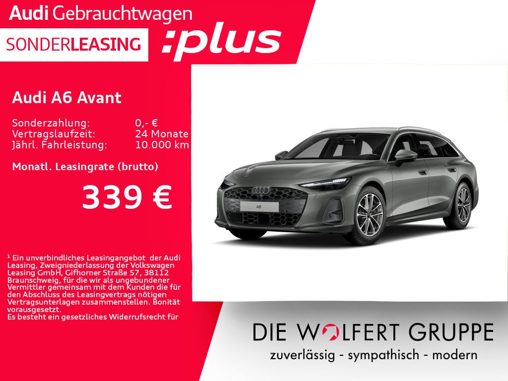 Abbildung Leasingangebot Audi A6 Avant TFSI 150 kW S tronic AHK*MATRIX*360°