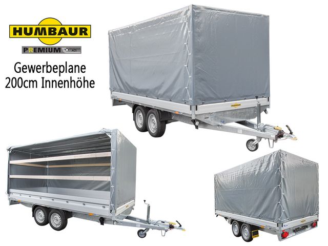 Humbaur HT 304121 mit Gewerbe- Hochplane 200cm