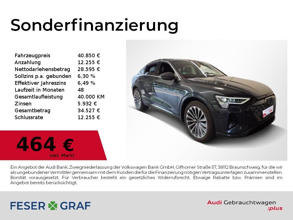 Audi Q8 e-tron 50 Sportback S Line Int Navi Matrix Ka