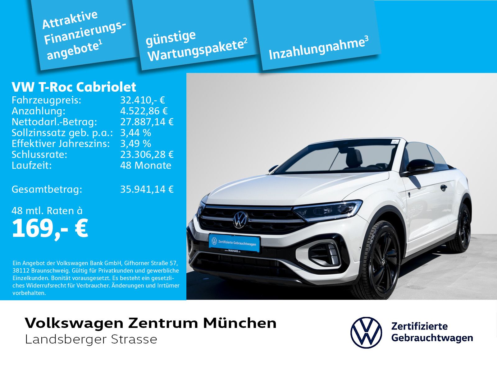 Volkswagen T-Roc Cabriolet R-Line 1.5 TSI Karmann Edition A