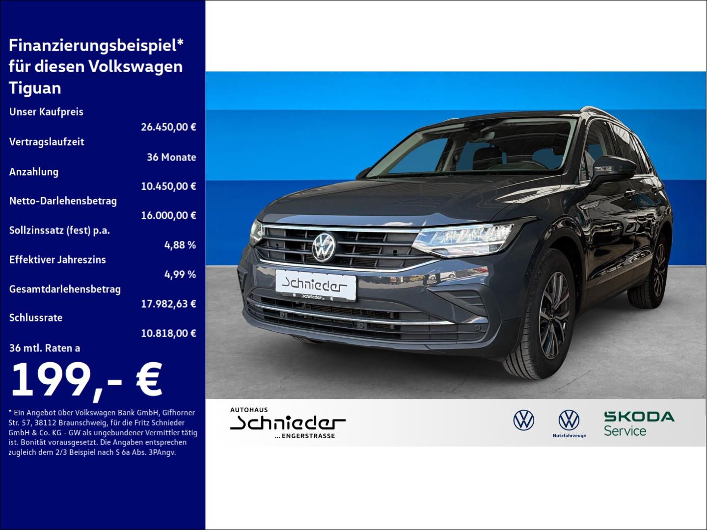 Volkswagen Tiguan 2.0 TDI Life Rear View Business Premium