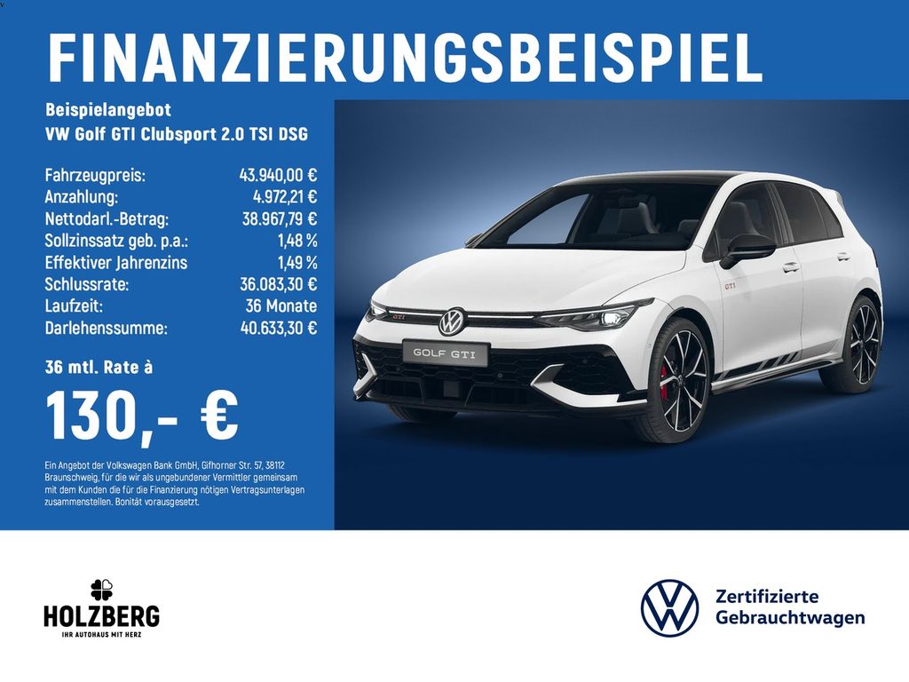 Golf GTI Clubsport 2.0 TSI DSG BlackStyle+PANO+H