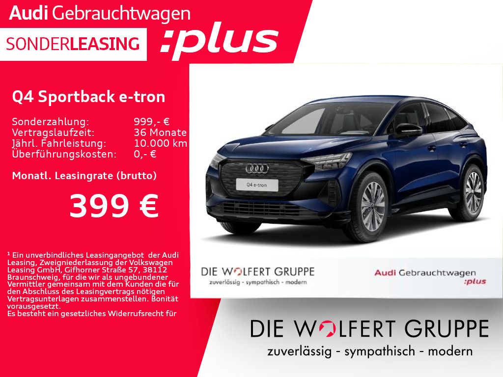 Audi Q4 Sportback e-tron 40 AHK+WÄRMEPUMPE+NAVI+GRA