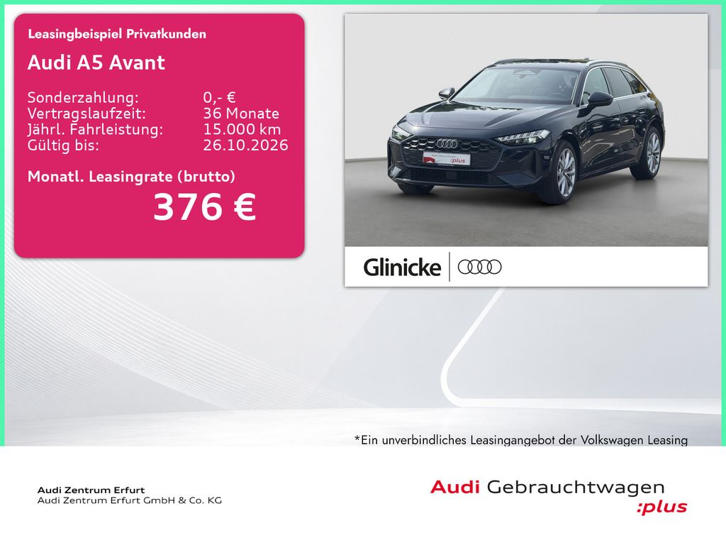 A5 Avant TFSI 150 kW S tr. Navi Kamera AHK ACC L