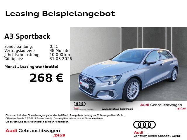 Audi A3 Sportback 35 TFSI Adv. *Smartph.-int.*SHZ*