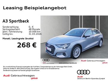 Audi Leasingangebot: Audi A3 Sportback 35 TFSI Adv. *Smartph.-int.*SHZ*