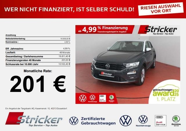 VW T-Roc Style 1.0TSI 201,-ohne Anzahlung Navi