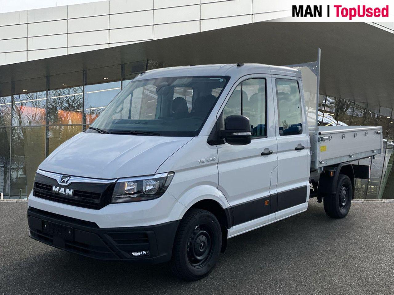 MAN TGE 3.160 4X2 Doka, Kipper, 7-Sitzer, AHK 3,5 to