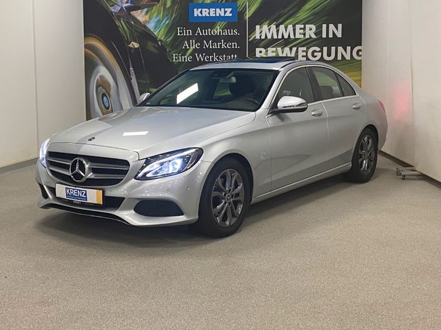 Mercedes-Benz C 200 AVANTGARDE+NAVI+AHK schw+SCHIEBEDACH+LIMO+