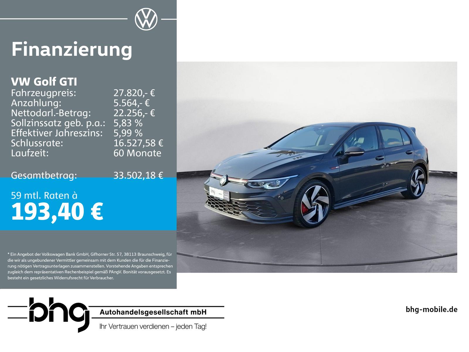 Volkswagen Golf GTI Clubsport 2.0TSI OPF DSG LEDplus Alcant