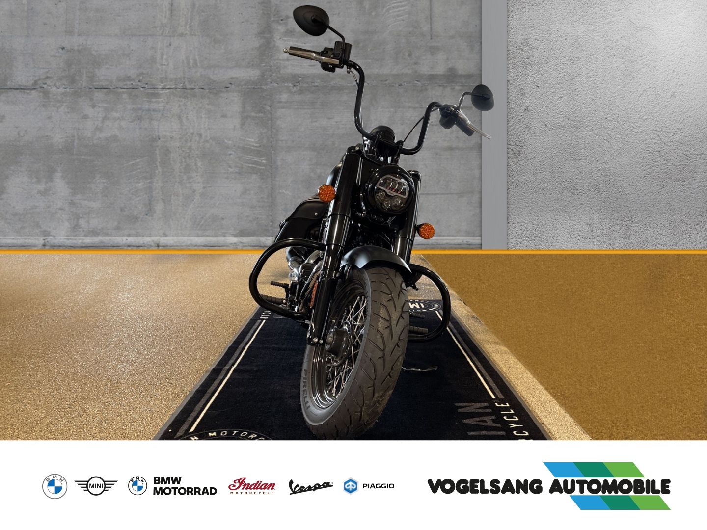 Fahrzeugabbildung Indian Chief Bobber Ape-Lenker, Sturzbügel, Gepäckträge