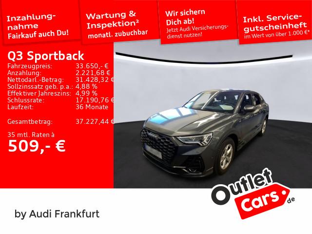 Audi Q3 Sportback 40TFSI qu S tronic S line LED SONOS