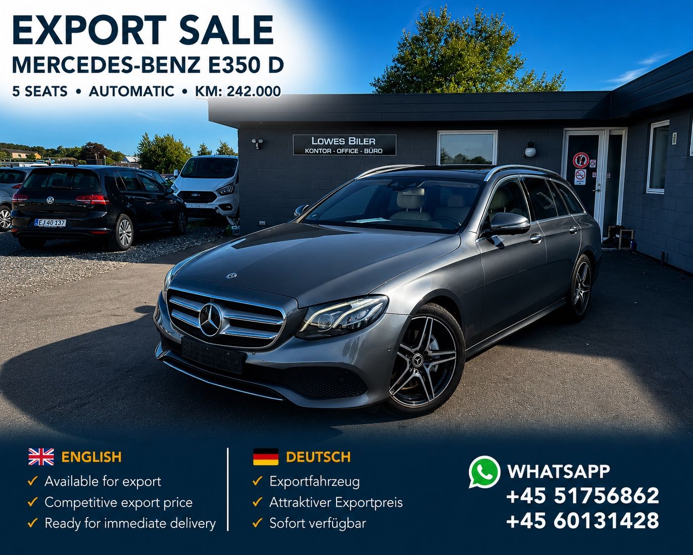 MERCEDES-BENZ E 350 E T-Model Avantgarde 15.000€ NETTO