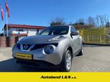Nissan Juke Visia Plus, 1.Hand, Klima, Alu, Fensterheb. - silberne Nissan Juke