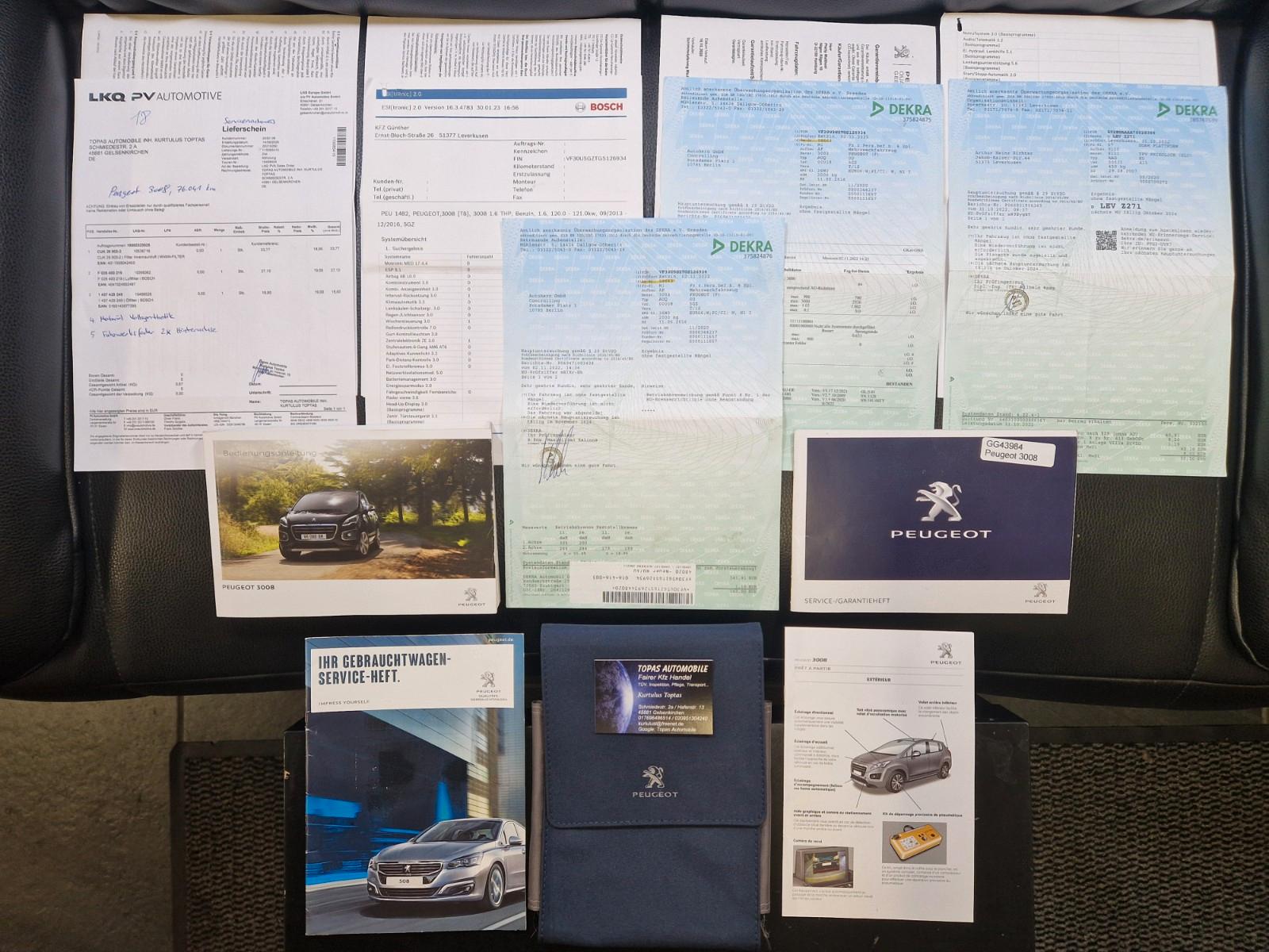 Peugeot 3008 Allure/3Jahre Garantie+Gewährlstng+Inspektn