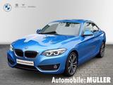 BMW 225 d Coupe Sport Line AHK+EL.AUSSENSPIEGEL+NAVI - mit Diesel-Antrieb: Coupe, Blau