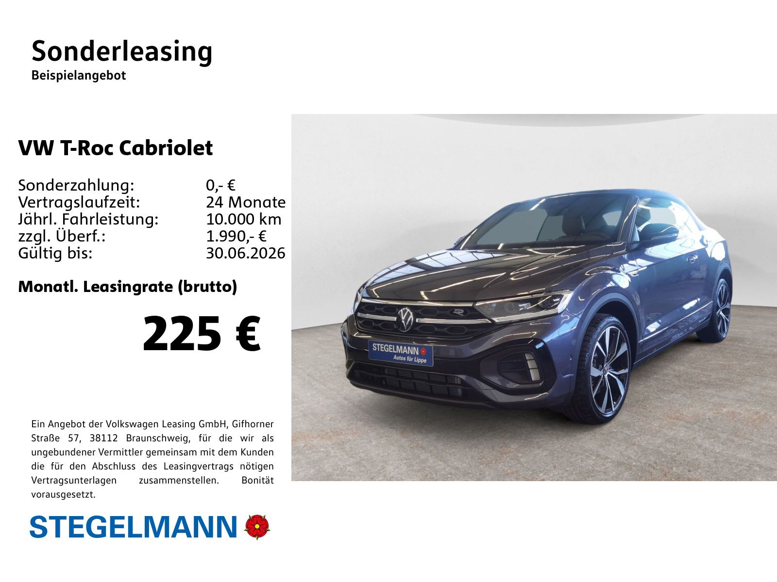 Volkswagen T-Roc Cabriolet 1.5 TSI DSG R-Line Ab nur 329 m