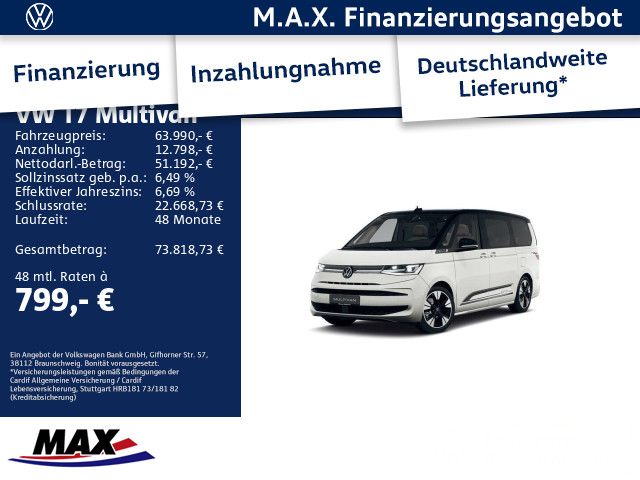Multivan Life "Edition" LÜ 2.0 TDI 110 kW DSG*AH