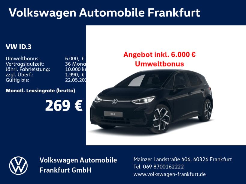 ID.3 Pro 150 kW (204 PS) 59 kWh 1-Gang-A utomati