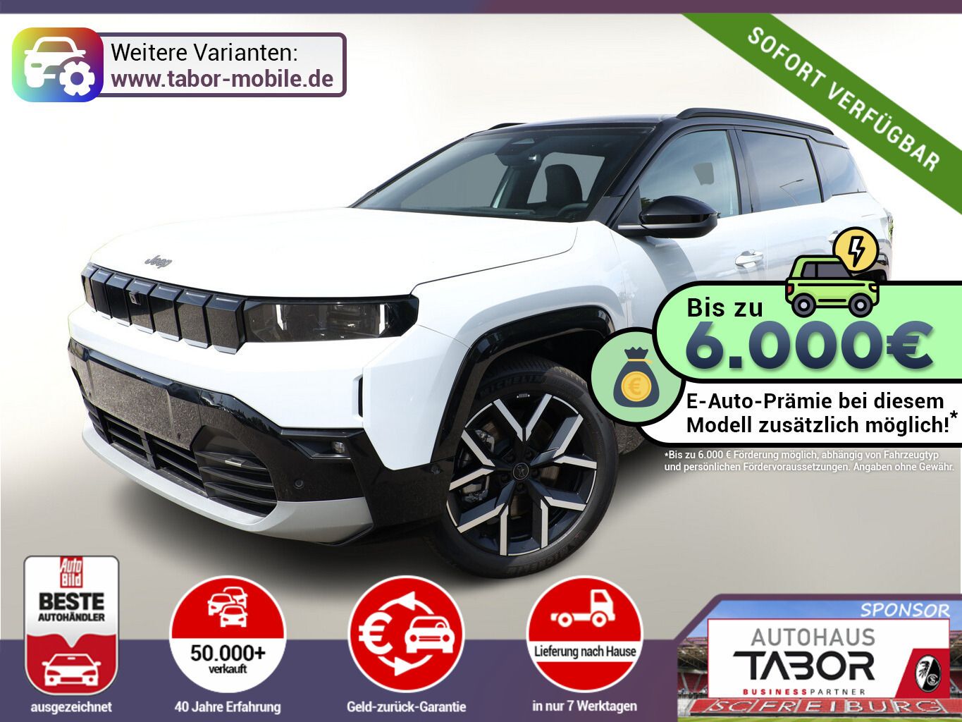 Jeep Compass 74kWh First Edition Nav HUD UVP-23%*