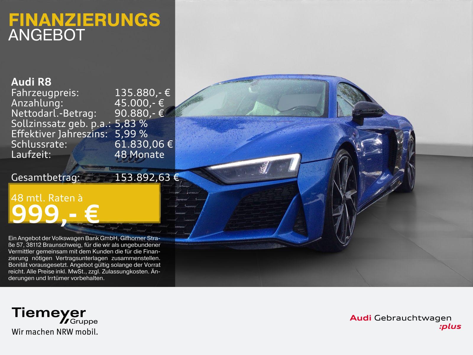 Audi R8 V10 Coupe RWD PERFORMANCE SCHALE LM20 BuO NAV