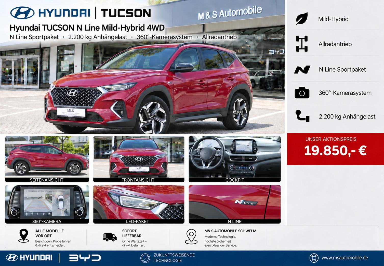 Hyundai Tucson N Line Mild-Hybrid 4WD °1.Hand°
