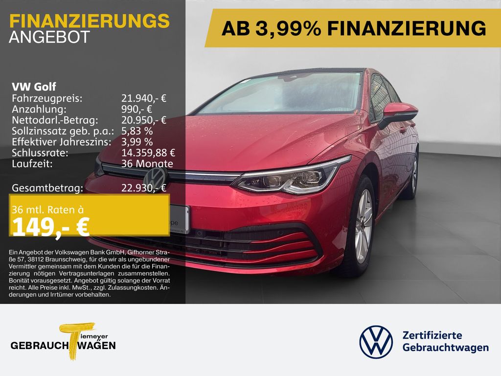 Golf 1.5 TSI LIFE PANO NAVI KAMERA