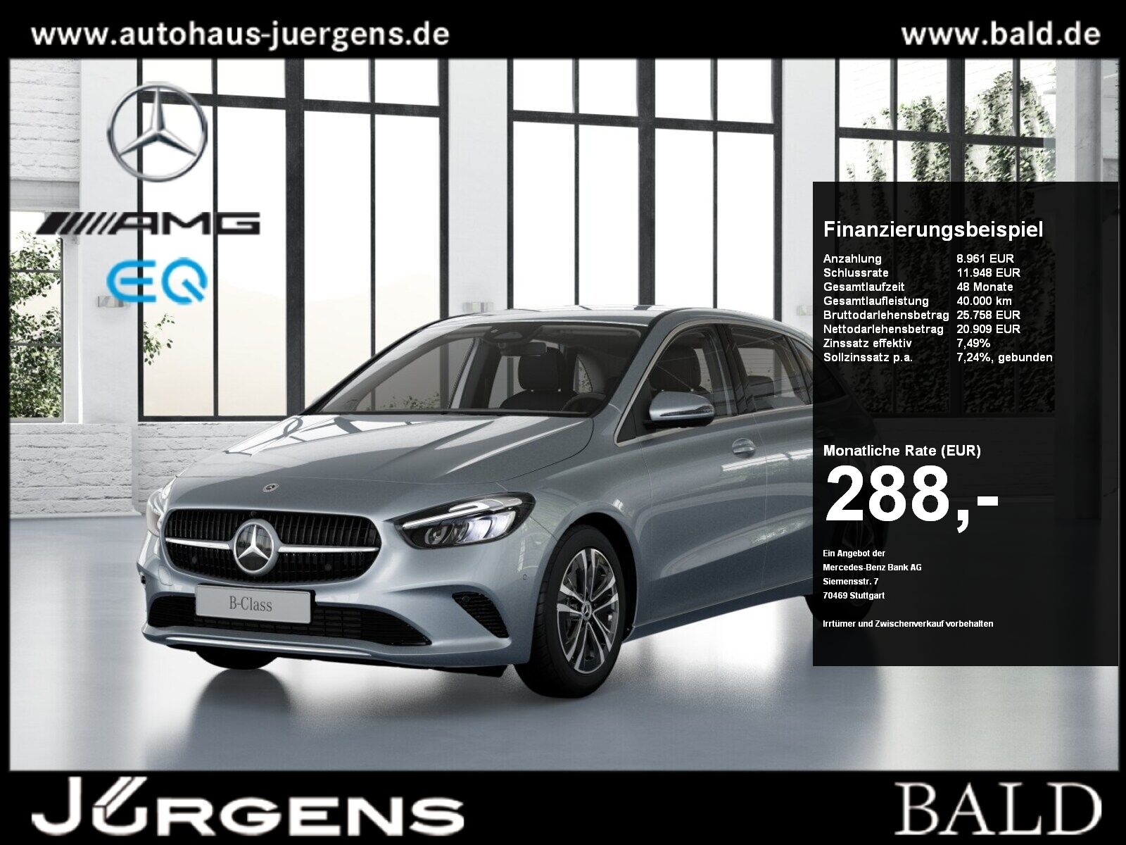 MERCEDES-BENZ B 180 Progressive+Cam+LED+Navi+Wide+Winter+PTS