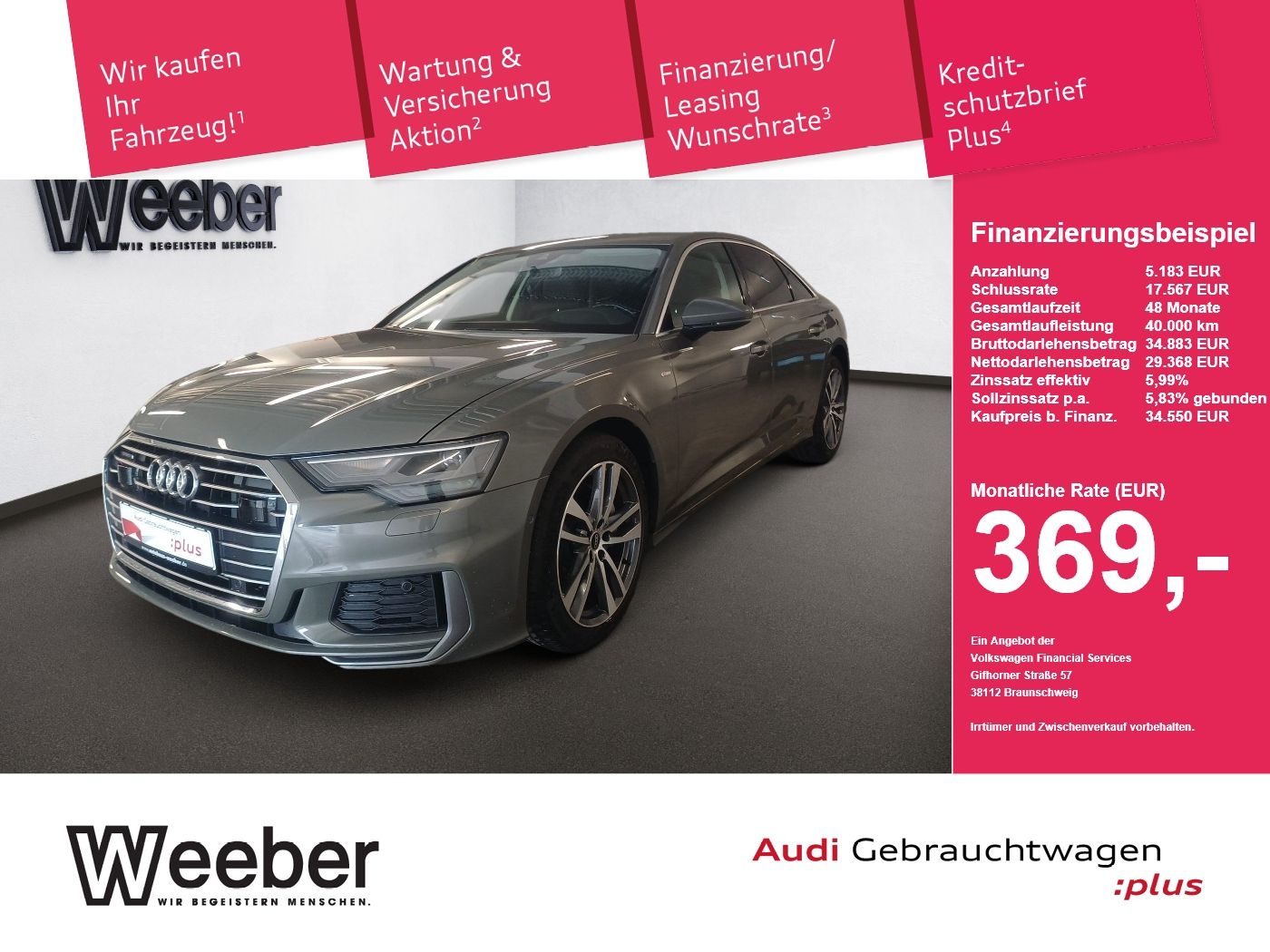 Audi A6 Lim. quattro sport *AHK*STHZ*HUD*KAMERA*LED*