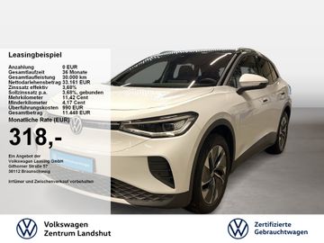 Volkswagen Leasingangebot: Volkswagen ID.4 Pure Automatik ACC AUT Fernlichtass. KlimaA