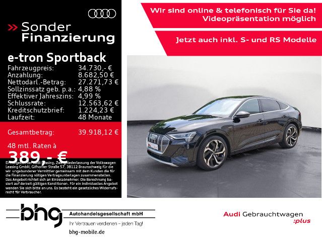AUDI e-tron Sportback S line 50 quattro