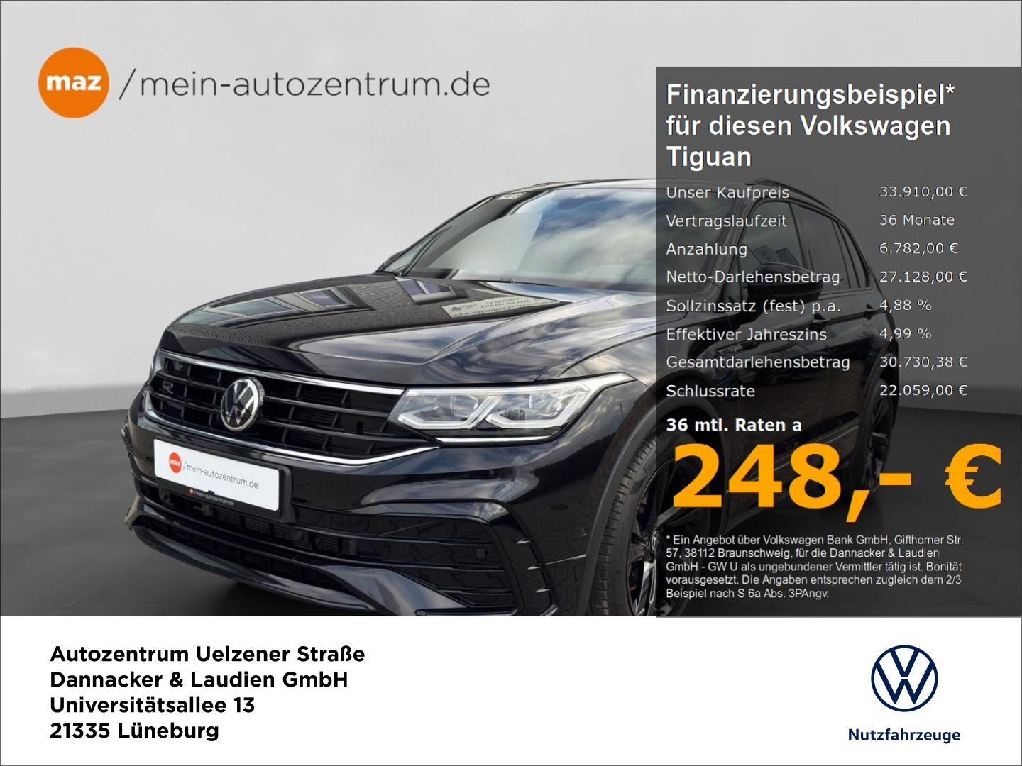 Volkswagen Tiguan 2.0 TDI 4Motion R-Line Black Style Alu Ma