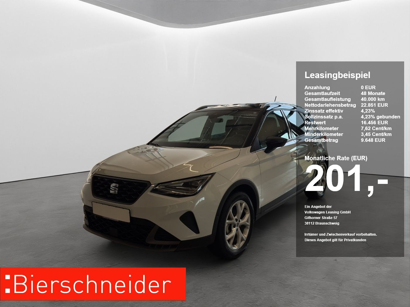 Seat Arona 1.0 TSI DSG FR LED NAVI ACC PARKASS KEYLES