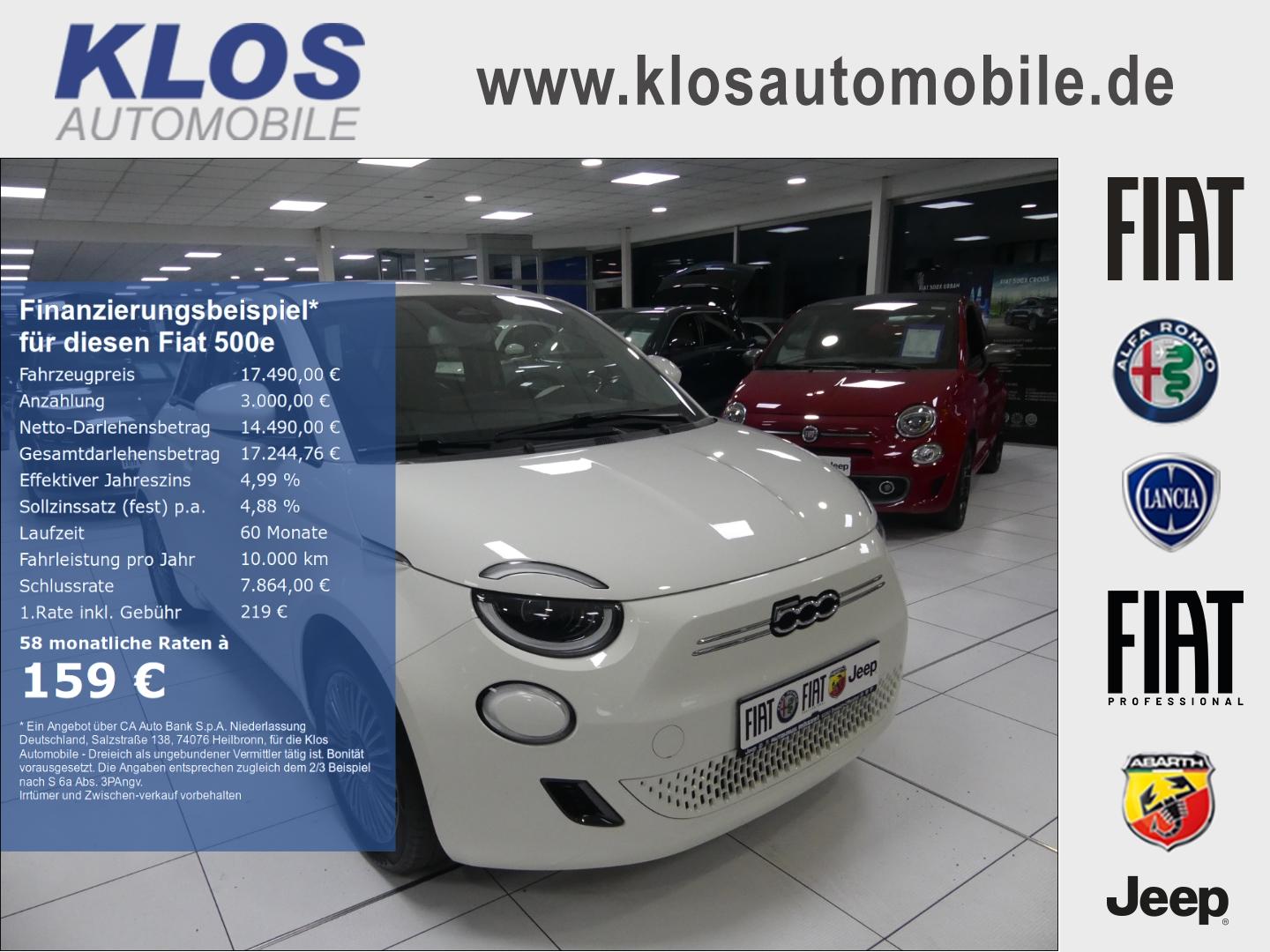 Fiat 500e ICON 42 kWh LED NAVI KAMERA WINTER KOMFORT 