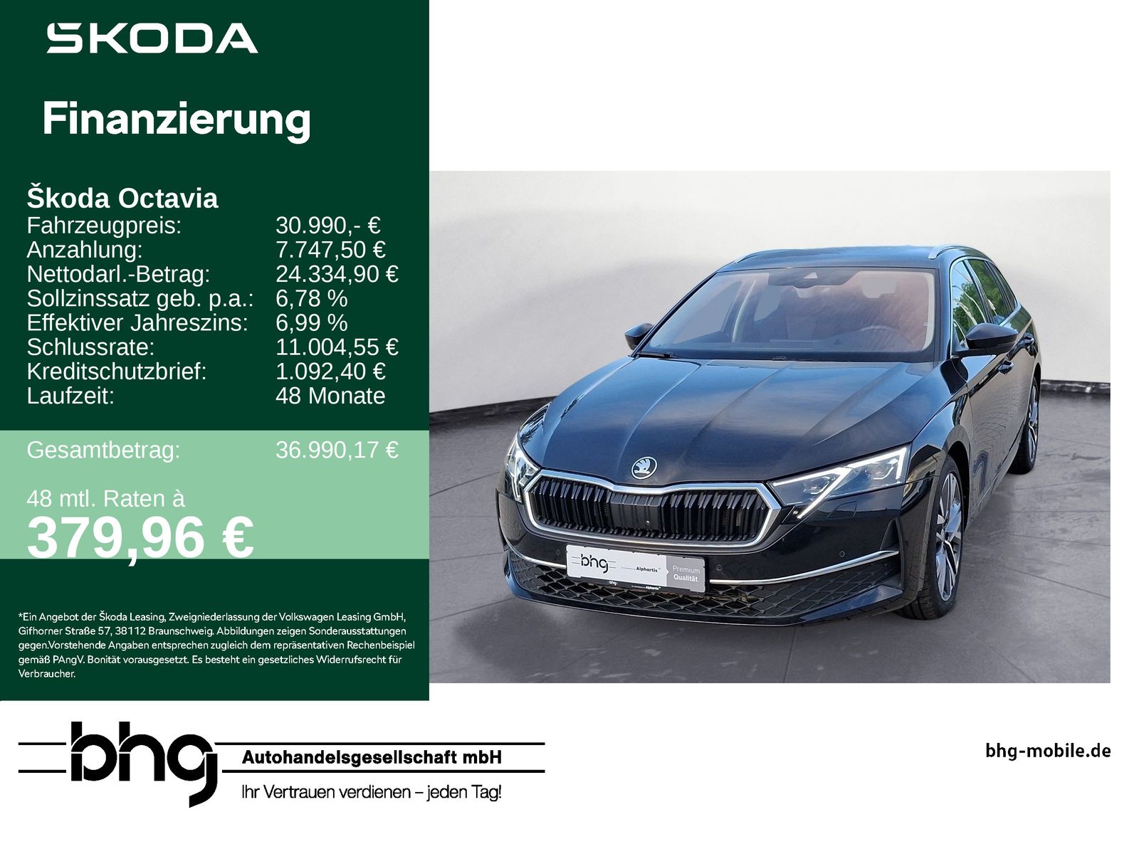 Skoda Octavia Combi 2.0 TDI DSG Selection