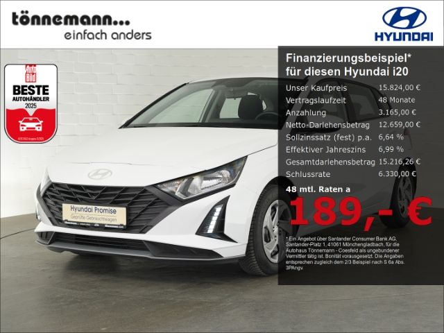 i20 FACELIFT SELECT+NAVI+RÜCKFAHRKAMERA+PARKPILO