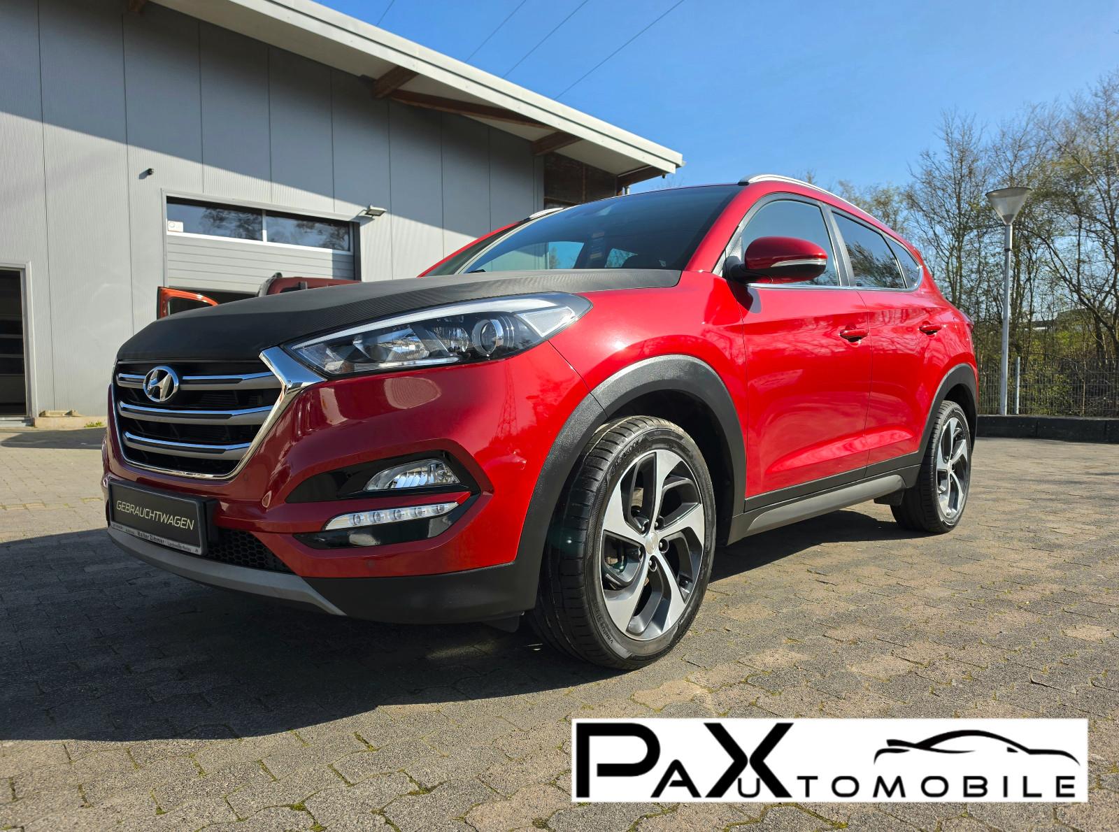 Hyundai Tucson blue Style AHK, Navi, Volleder