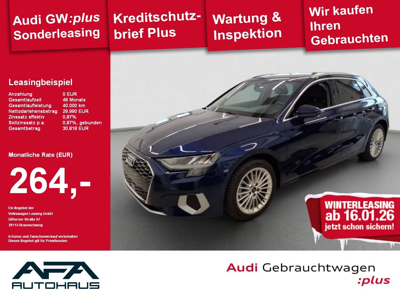 Audi A3 Sportback 35 TFSI Advan. S tr. AHK*Smart.Int